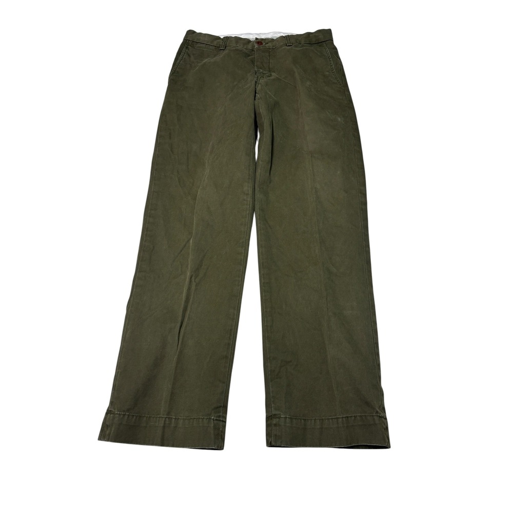 Polo Ralph Lauren Classic Fit Chinos Olive Green Cotton Pants 31/30 Mens